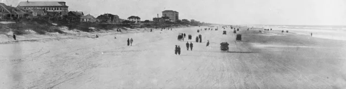 Framed Print : Worlds finest speed way. Ormond Daytona, Beach, Florida. 17 March 1927