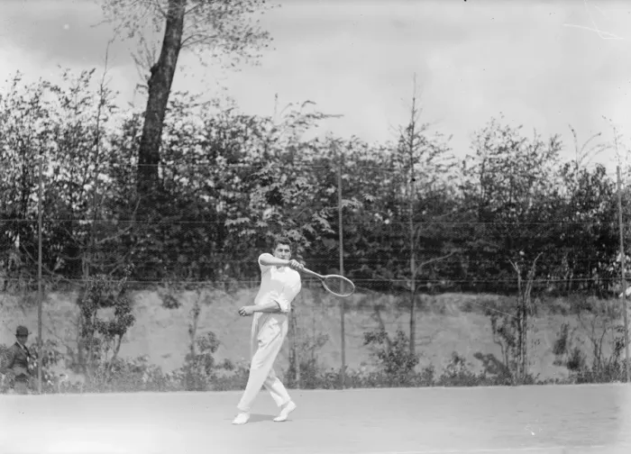 Framed Print : The worlds hard court lawn tennis championships at Brussels. Comte Bonacossa ( Italy ) Framed Print : The worlds hard court lawn tennis championships at Brussels. Comte Bonacossa ( Italy )