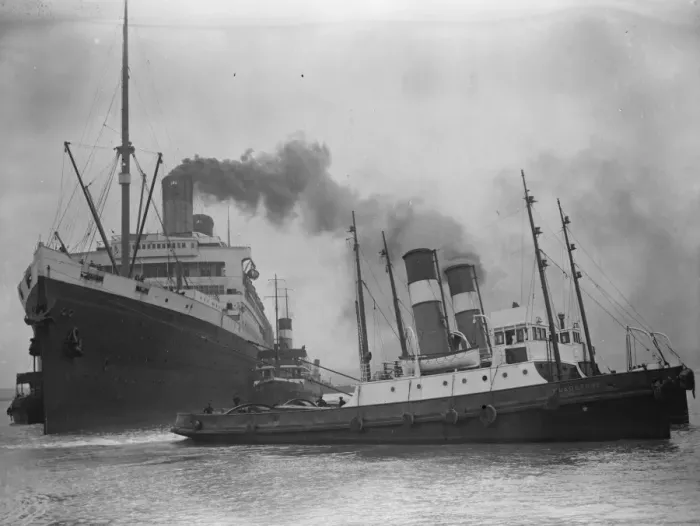 Framed Print : Worlds largest liner dry docked. The biggest weight lifting feat ever attempted Framed Print : Worlds largest liner dry docked. The biggest weight lifting feat ever attempted
