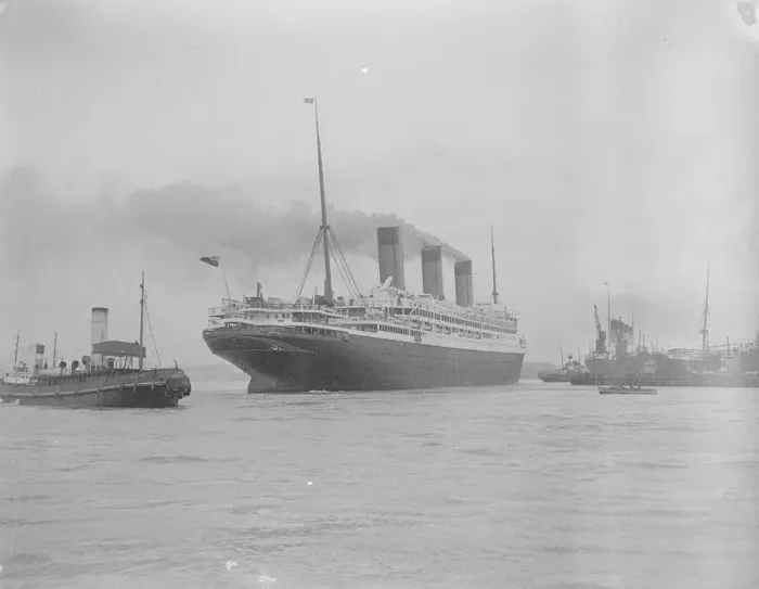 Framed Print : Worlds largest ship arrives at Southampton The new White Star Liner RMS Majestic Framed Print : Worlds largest ship arrives at Southampton The new White Star Liner RMS Majestic