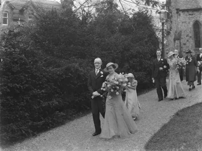 Framed Print : Wrathall and Roberts wedding, Sittingbourne. 1937 Framed Print : Wrathall and Roberts wedding, Sittingbourne. 1937