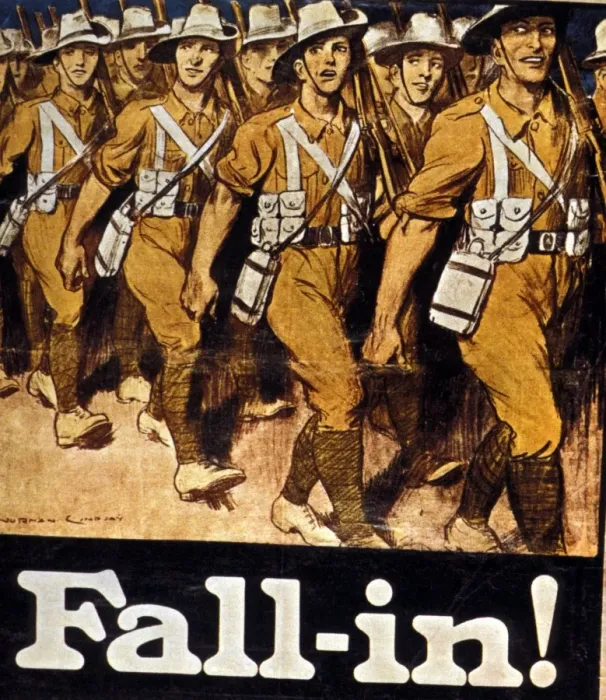 Framed Print : WWI Recruitment Poster. Australia
