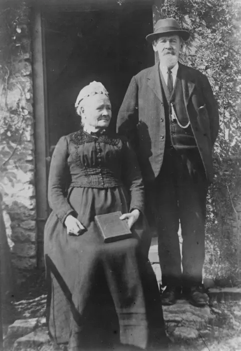 Framed Print : Sixty Five Years of Married Bliss Mr and Mrs William Rice aged 84 and 85 respectively Framed Print : Sixty Five Years of Married Bliss Mr and Mrs William Rice aged 84 and 85 respectively