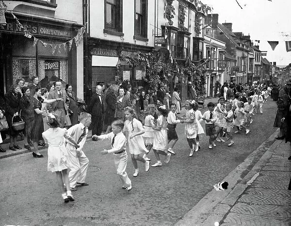 Yesterday (Thursday) the centuries old Cornish Floral Dance re-enacted through the streets