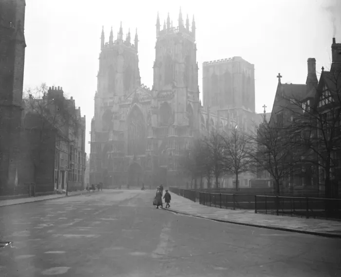 Framed Print : York Minster West Front 1923 Framed Print : York Minster West Front 1923