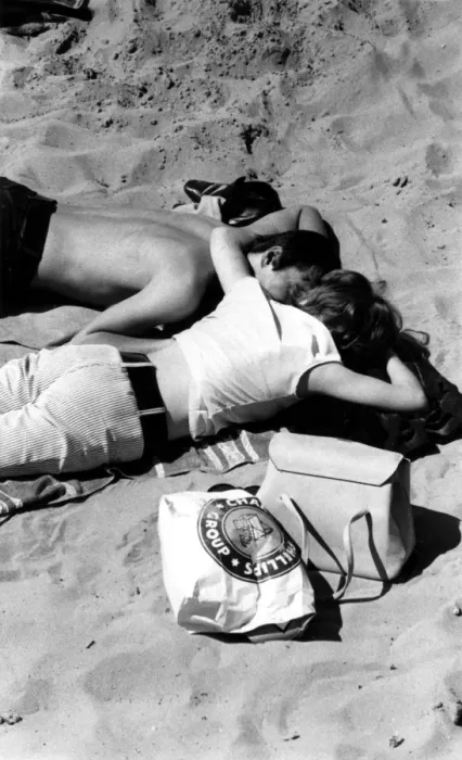 Framed Print : Young couple on the beach 1960s love couple romance romantic for valentines Framed Print : Young couple on the beach 1960s love couple romance romantic for valentines
