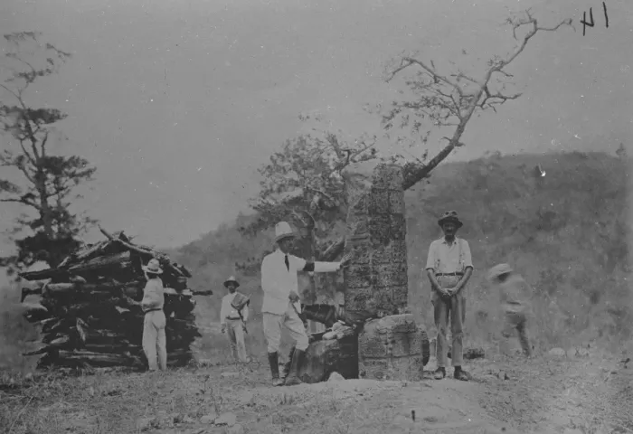 Framed Print : Yucatan exploration. 1926 Framed Print : Yucatan exploration. 1926