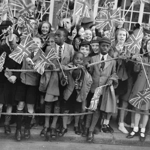 1200 children, from more than 100 schools, were among the great crowds which cheered