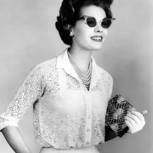 A 1950 advertisement : Bausch & Lombs new Ray-Ban Smart Set has the exotic look A 1950 advertisement : Bausch & Lombs new Ray-Ban Smart Set has the exotic look