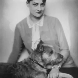 Lilli Dillenz portrait study, Bromen aeroplane print Lilli Dillenz portrait study, Bromen aeroplane print