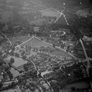 An aerial view of Chislehurst Common in Kent. 1939