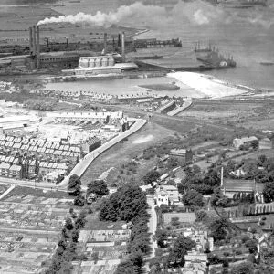 Aerial view of Dartford, Kent. 1st September 1947