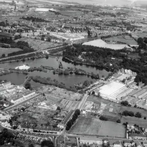 Aerial View of Dartford, Kent Print Aerial View of Dartford, Kent Print