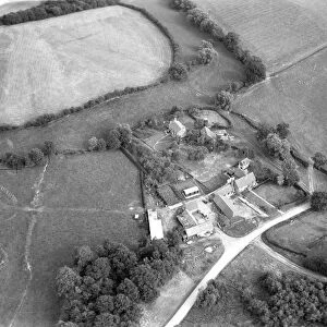 Aerial view of Garners Farm, Troy Town, Edenbridge, Kent, England 15 September 1962