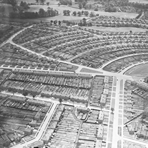 An aerial view of Marlborough Park in Sidcup, Kent. 1939