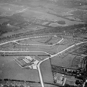 An aerial view of Orpington, Kent. 1939