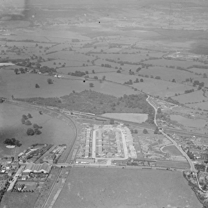 An aerial view of Sevenoaks, Kent. 1939