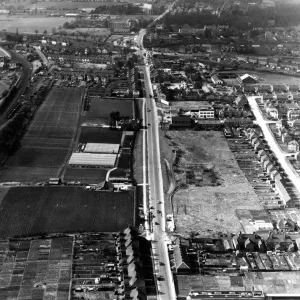 Aerial view Print of Swanley, Kent, England from 1958 Aerial view Print of Swanley, Kent, England from 1958