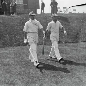 Print of All India cricket team's first match against English side at Pelsham Rye Print of All India cricket team's first match against English side at Pelsham Rye