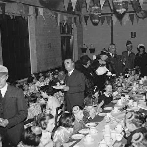 All Saints in New Eltham, London, hold a childrens party. 1938