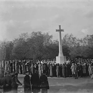 Armistice memorial service in Chislehurst, Kent. November 1936