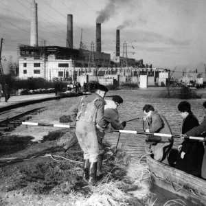 The Army Ferry Staff To Isolated Littlebrook Power Station Royal Engineers from Chatham