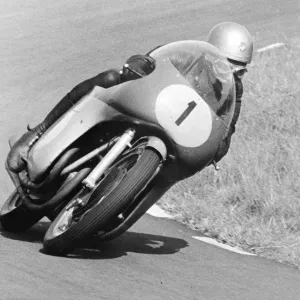 Assen, Holland Print: Gary Hocking on M.V. Augusta at Dutch T.T Assen, Holland Print: Gary Hocking on M.V. Augusta at Dutch T.T