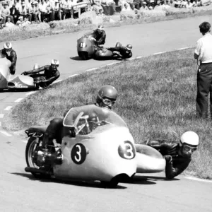 Assen, Holland Sidecar TT Print 1960 Assen, Holland Sidecar TT Print 1960