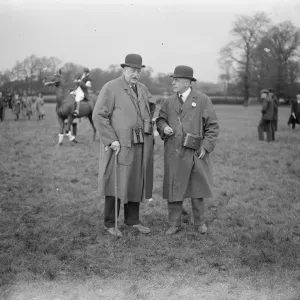 The Bar Point to Point races at Greenford Green. Judge Sturges ( right ), Charles Sibley The Bar Point to Point races at Greenford Green. Judge Sturges ( right ), Charles Sibley