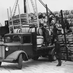 Barrels for the Shetland Herring Catch, 1949 Print