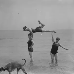 Bathing scenes at Eastbourne. 19 June 1925 Bathing scenes at Eastbourne. 19 June 1925