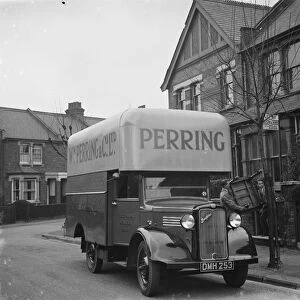 A Bedford truck belonging to W Perring and Co Ltd, the house furnishers based in Sidcup