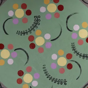Bloomsbury Group Print: Hand-painted Wooden Table Design