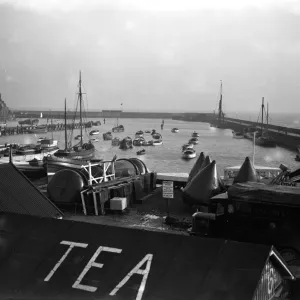 Bridlington Harbour Print, East Yorkshire, 1930