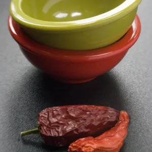 Melamine Bowls with Red Chilli Peppers Print