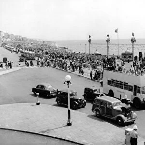 Brighton The Promenade looking East, showing the entrance to the Palace Pier