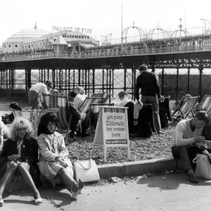 Brighton Sussex The Beach and Palace Pier Brighton Sussex The Beach and Palace Pier