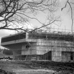 The building of The Festival Theatre Chichester in Sussex 31 January 1962 The building of The Festival Theatre Chichester in Sussex 31 January 1962