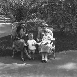The Cairo Season, Egypt. Left to right; Mrs Philip Taylor with her daughter Paula The Cairo Season, Egypt. Left to right; Mrs Philip Taylor with her daughter Paula