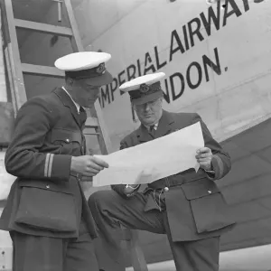 Caledonia Flying Boat Pre-Departure Study Print Caledonia Flying Boat Pre-Departure Study Print