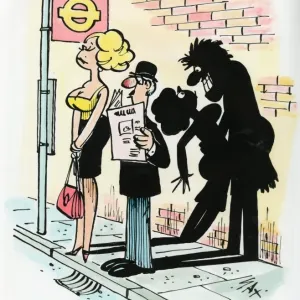 A Cartoon Print by Sax A Cartoon Print by Sax