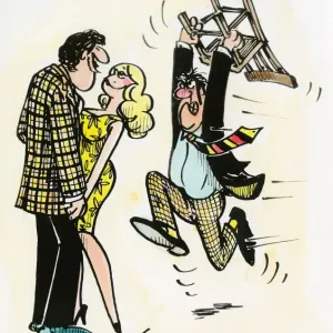 A Cartoon Print by Sax A Cartoon Print by Sax