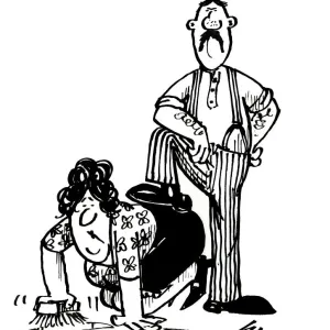 Cartoon by Sax Putting the foot down. What do you want? Can t you see I m busy Cartoon by Sax Putting the foot down. What do you want? Can t you see I m busy