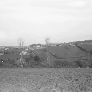 Print of Chagford village on Dartmoor, Devon in 1925 Print of Chagford village on Dartmoor, Devon in 1925