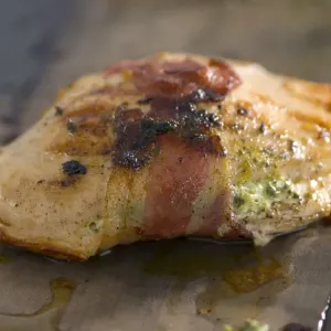 Print of Chicken Breast Fillet with Bacon and Ricotta Stuffing Print of Chicken Breast Fillet with Bacon and Ricotta Stuffing