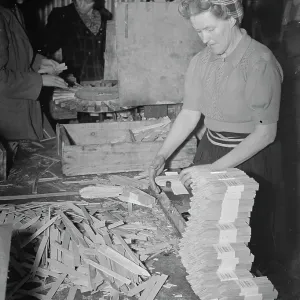 Chip Basket making - Edenbridge. 22 March 1948 Chip Basket making - Edenbridge. 22 March 1948
