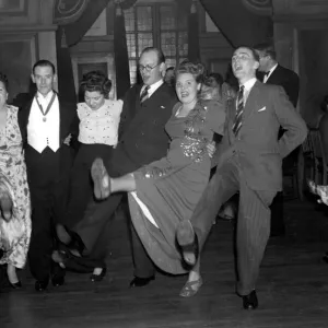 A Christmas party in Nutfield Centre 1948 dance / dancing / party season / celebration A Christmas party in Nutfield Centre 1948 dance / dancing / party season / celebration
