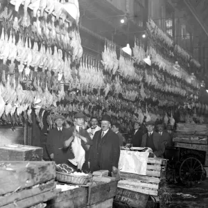 Weihnachtshühner am Leadenhall-Markt vom 19 Dezember 1924