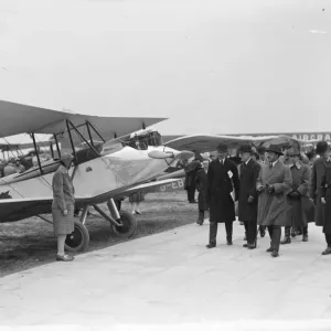 Civil aviation display for King of Afghanistan at Croydon aerodrome. 21 March 1928 Civil aviation display for King of Afghanistan at Croydon aerodrome. 21 March 1928