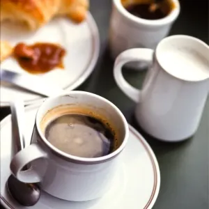Coffee and Croissant Print